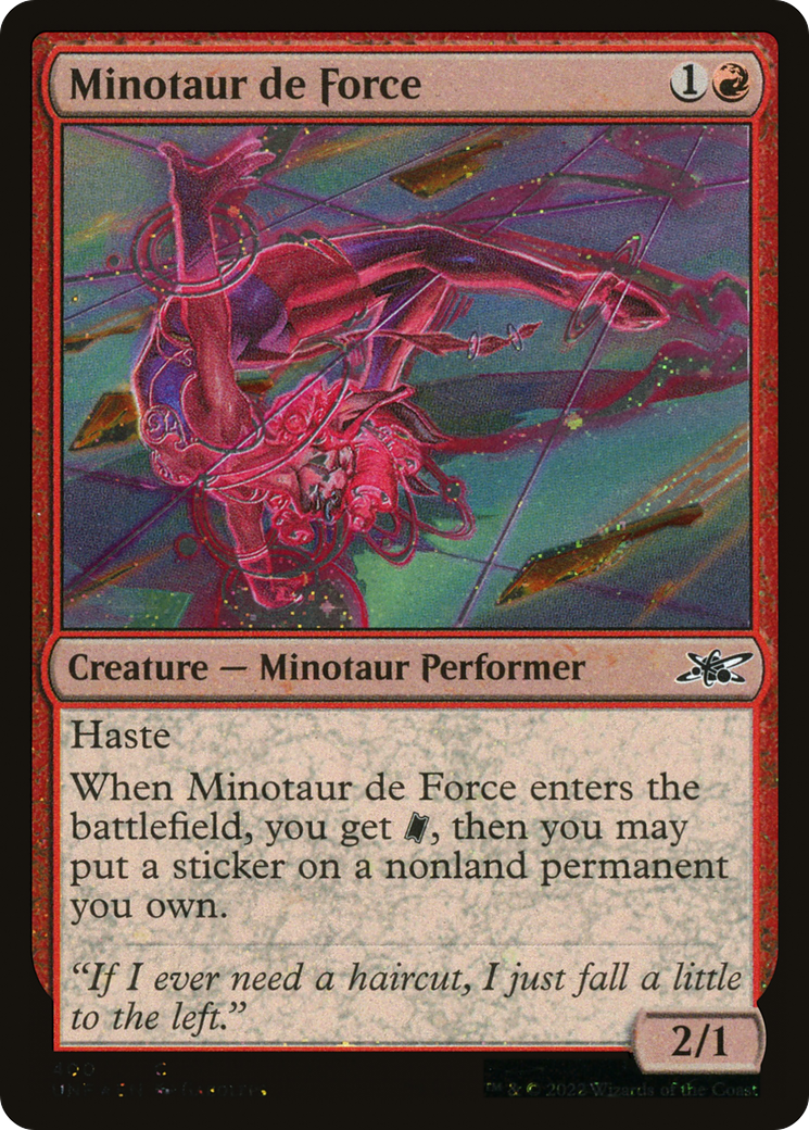 Minotaur de Force (Galaxy Foil) (400) Foil - Unfinity