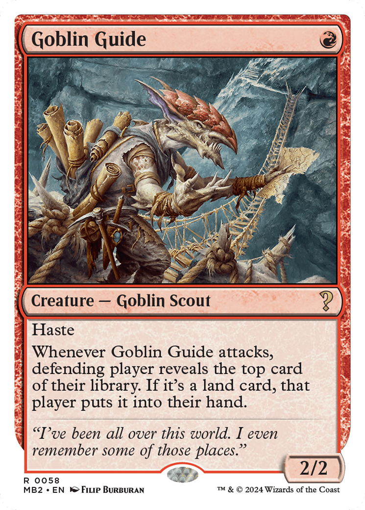 Goblin Guide (White Border) (058) - Mystery Booster 2