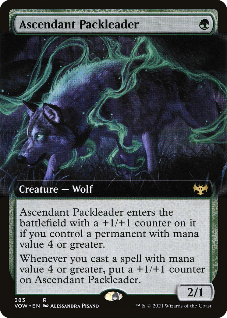 Ascendant Packleader (Extended Art) (383) Foil - Innistrad: Crimson Vow