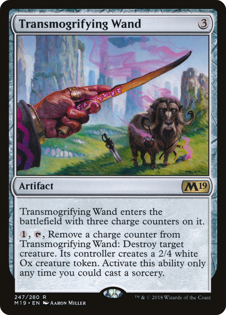 Transmogrifying Wand (247) Foil - Core Set 2019