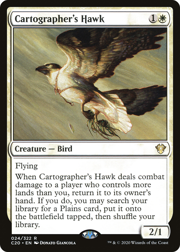 Cartographer's Hawk (024) - Commander 2020