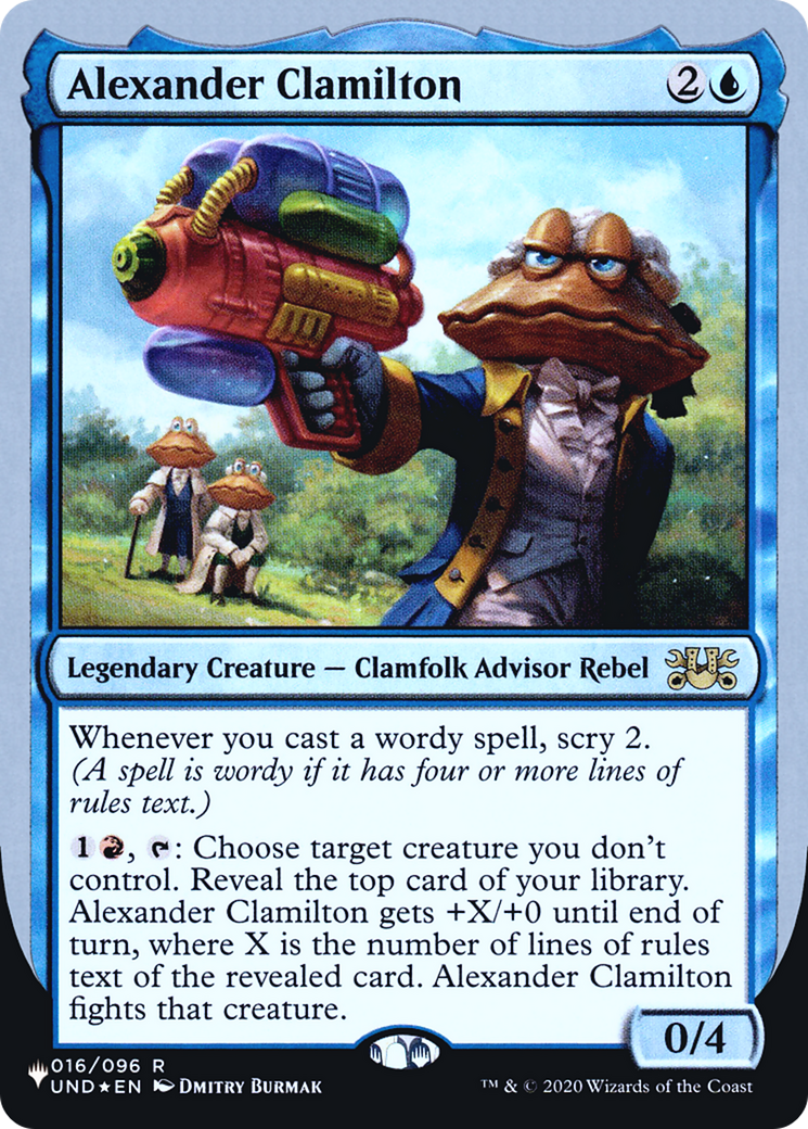 Alexander Clamilton (010) Foil - The List (Unfinity Foil Edition)