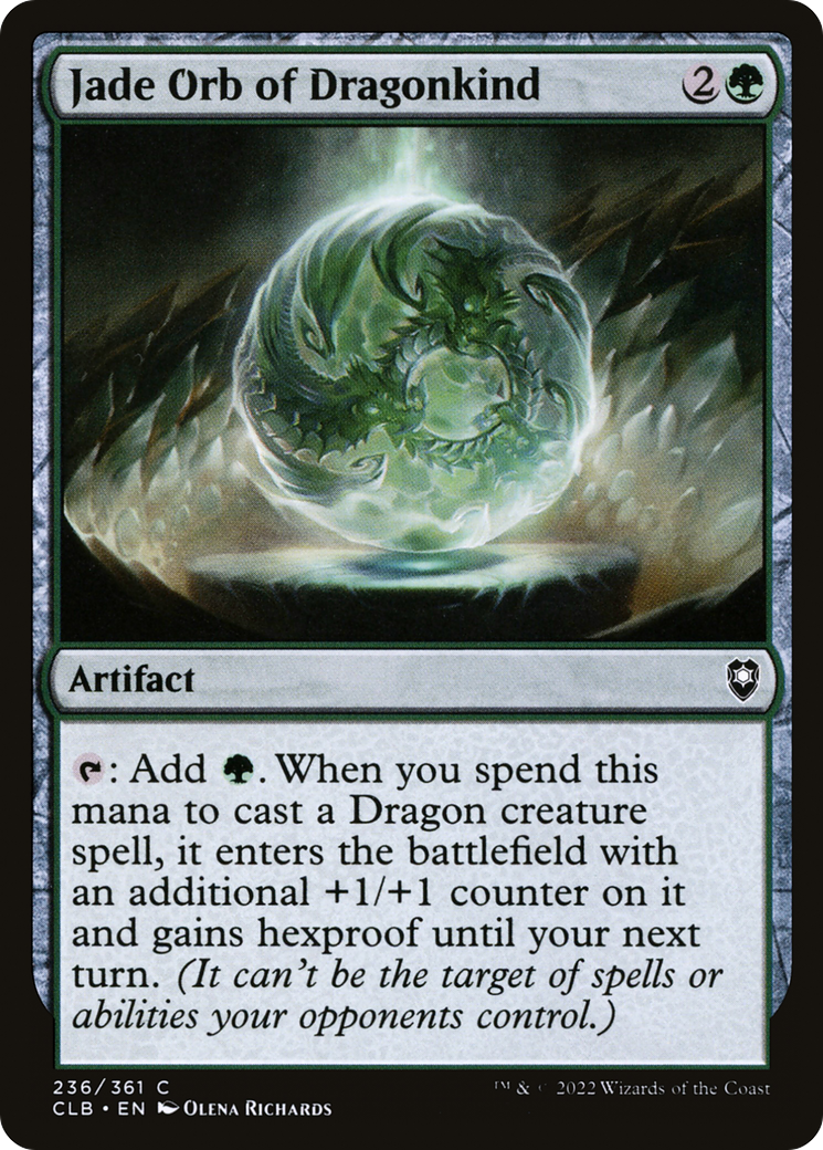 Jade Orb of Dragonkind (236) - Commander Legends: Battle for Baldur's Gate