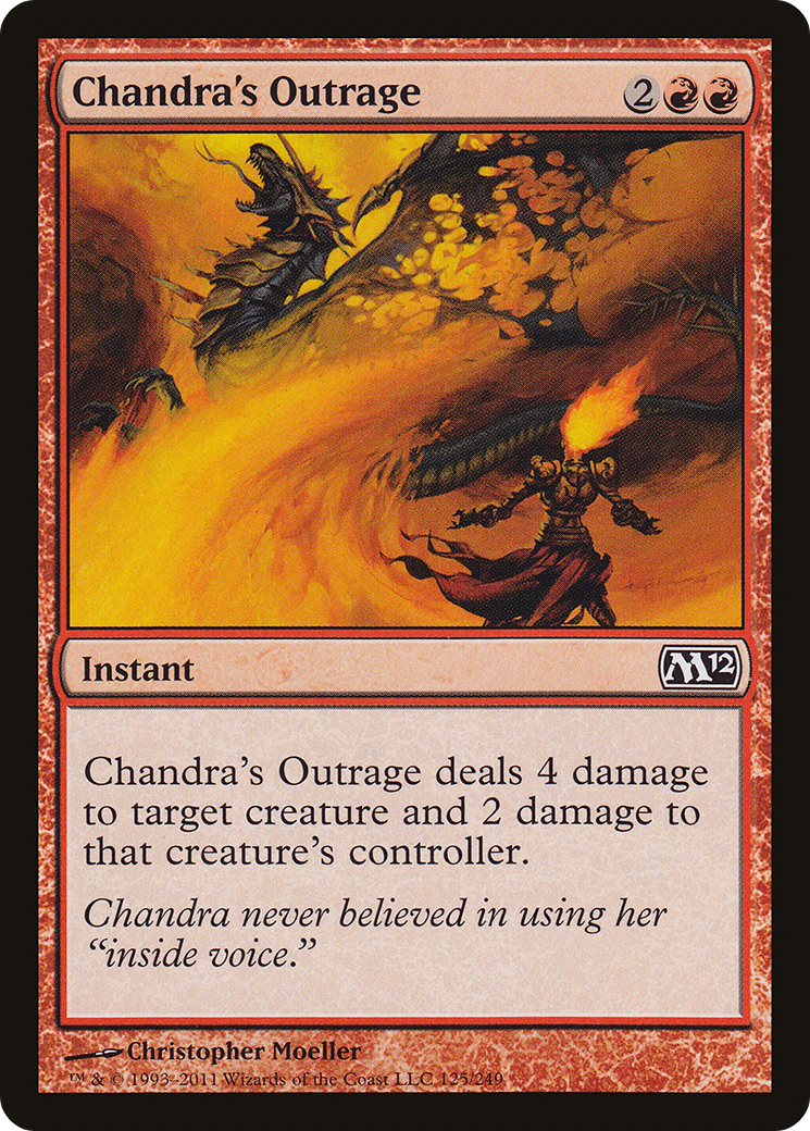 Chandra's Outrage (125) Foil - Magic 2012