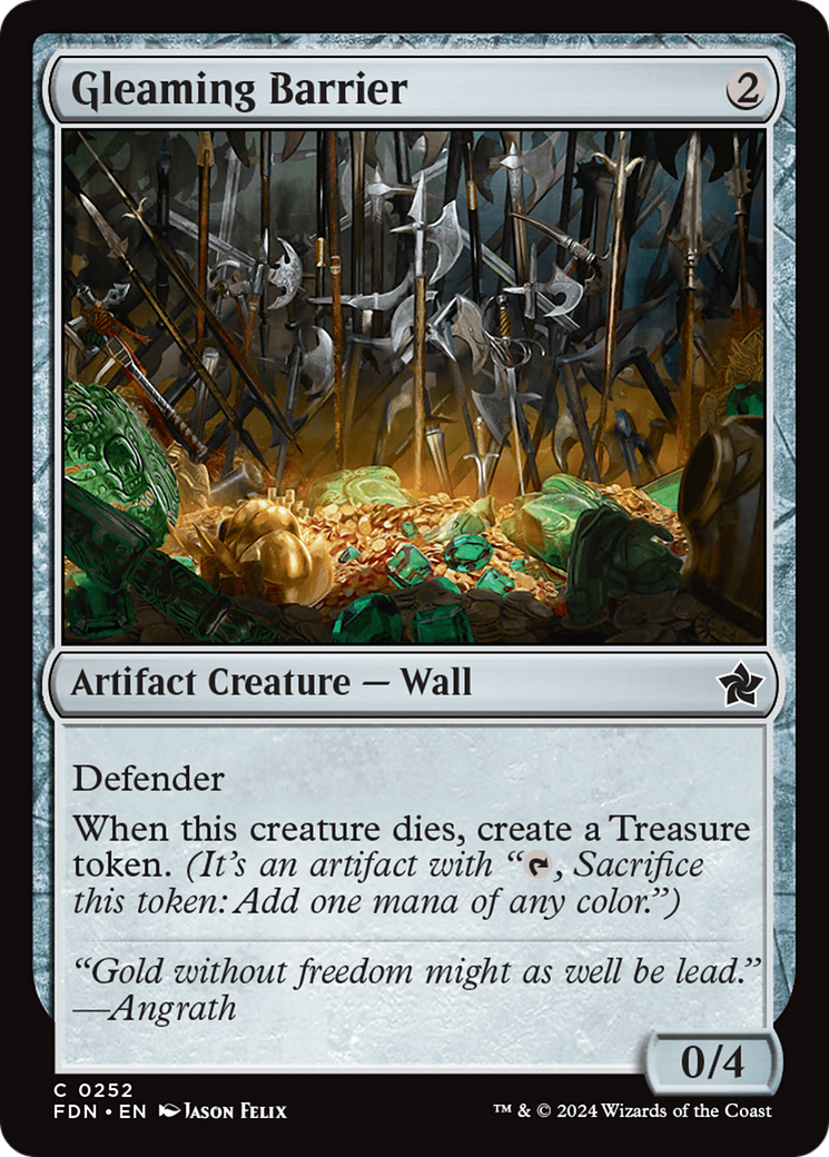 Gleaming Barrier (252) Foil - Foundations