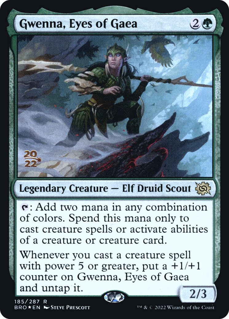 Gwenna, Eyes of Gaea (185s) Foil - The Brothers' War Promos