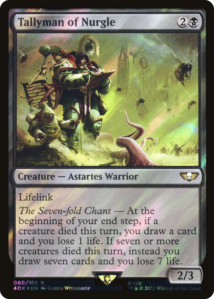 Tallyman of Nurgle (060) Surge Foil - Warhammer 40,000 Commander