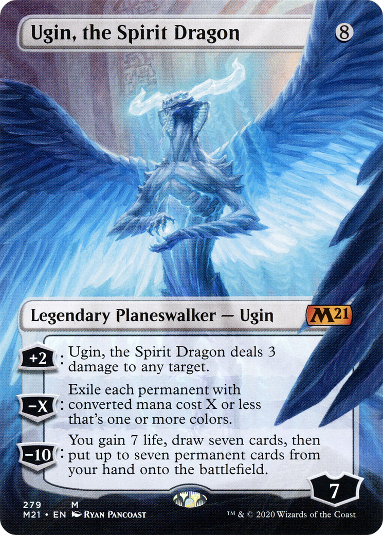 Ugin, the Spirit Dragon (Borderless) (279) - Core Set 2021