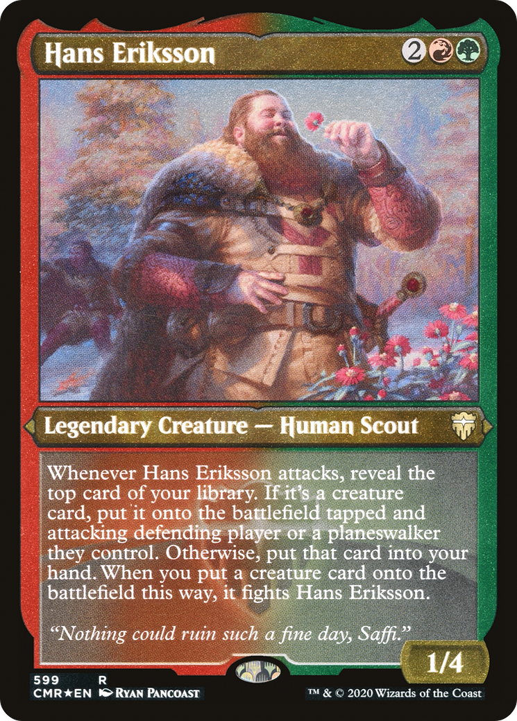 Hans Eriksson (599) Etched - Commander Legends