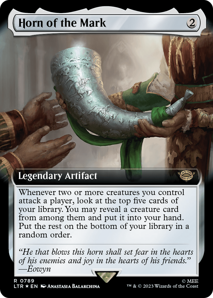 Horn of the Mark (Extended Art) (789) Foil - The Lord of the Rings: Tales of Middle-earth