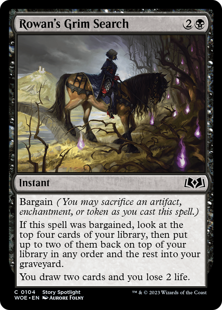 Rowan's Grim Search (104) Foil - Wilds of Eldraine