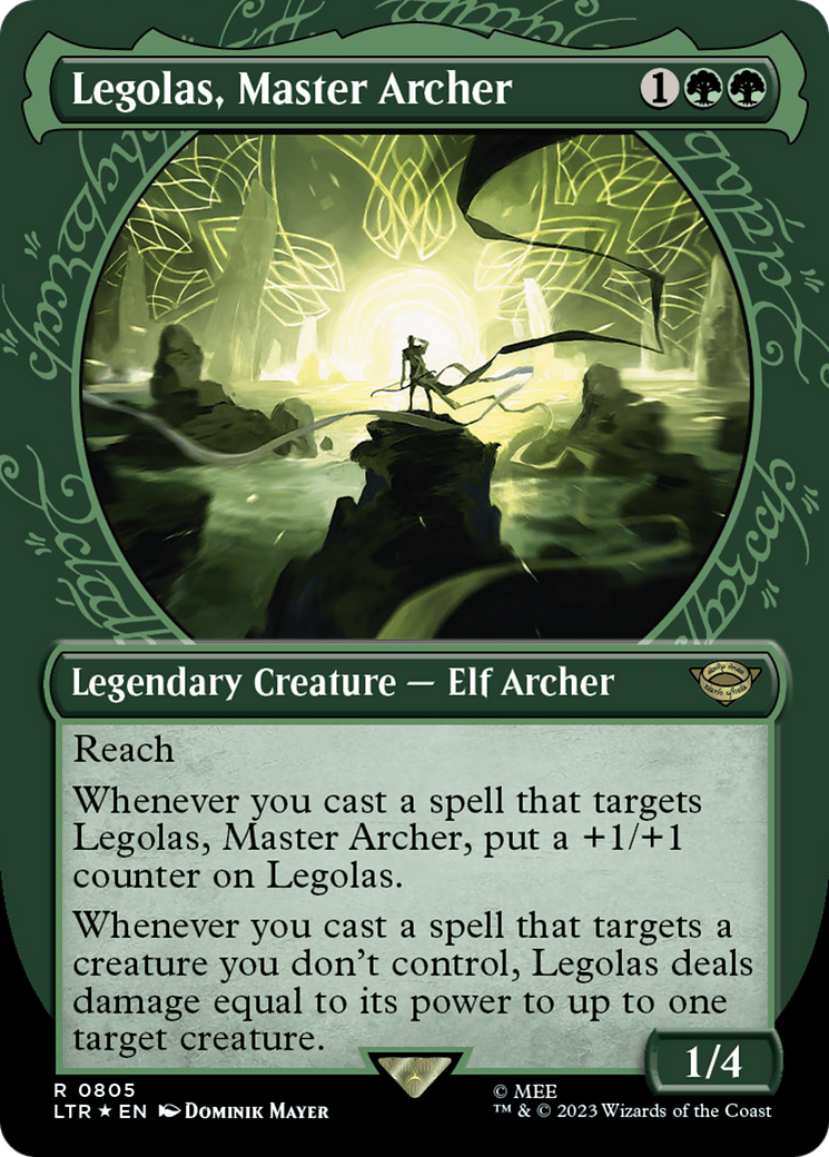 Legolas, Master Archer (Showcase) (805) Foil - The Lord of the Rings: Tales of Middle-earth