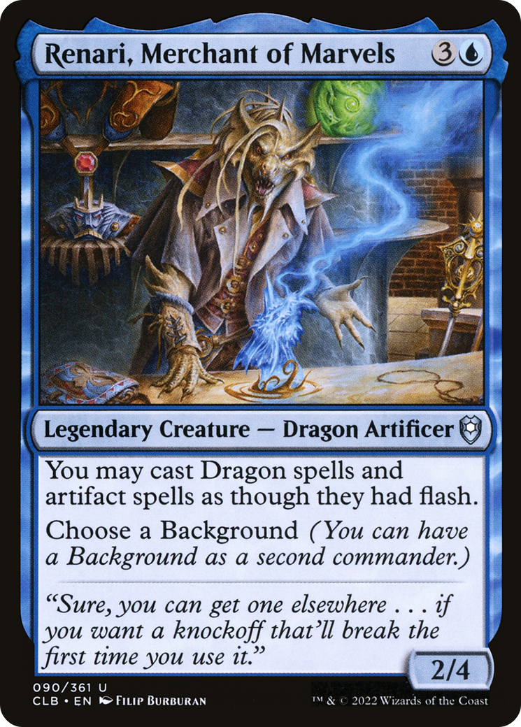 Renari, Merchant of Marvels (090) - Commander Legends: Battle for Baldur's Gate