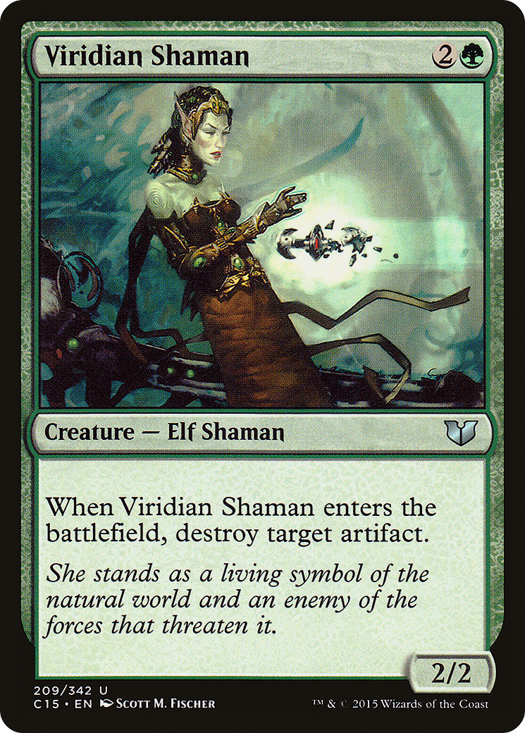 Viridian Shaman (209) - Commander 2015