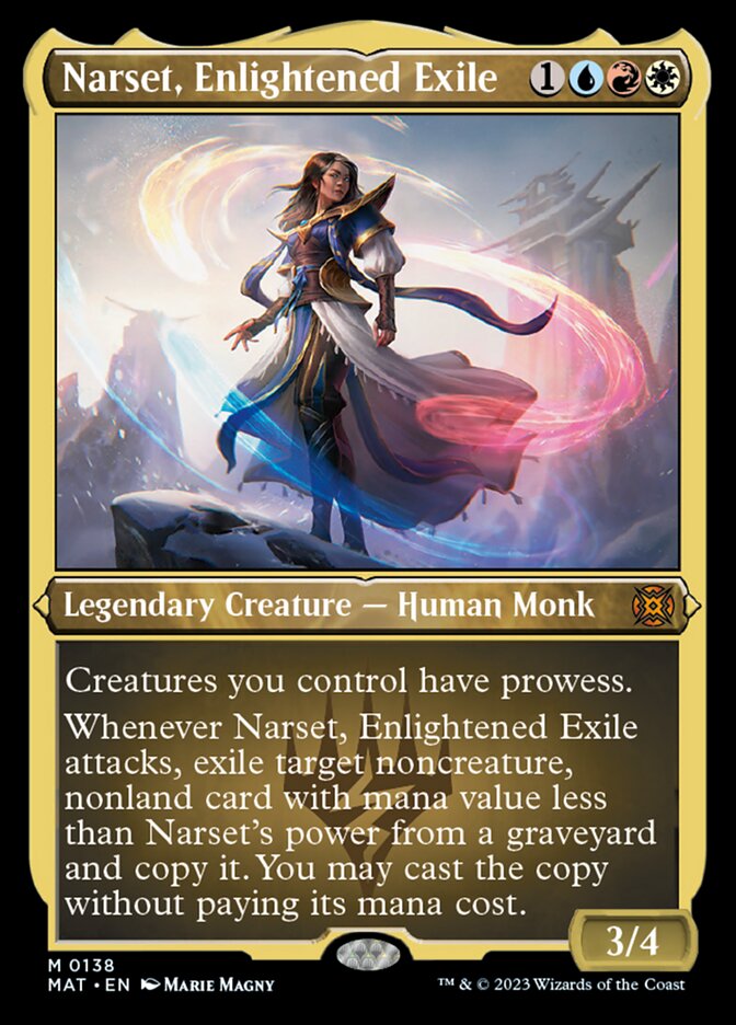 Narset, Enlightened Exile (138) Etched - March of the Machine: The Aftermath