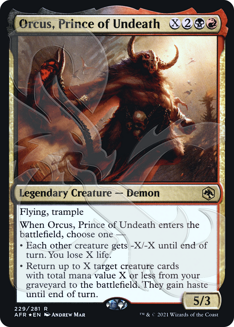 Orcus, Prince of Undeath (229) Foil - Adventures in the Forgotten Realms Promos