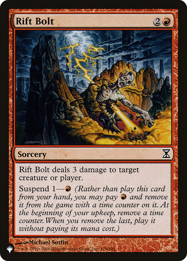 Rift Bolt (TSP-176) - The List