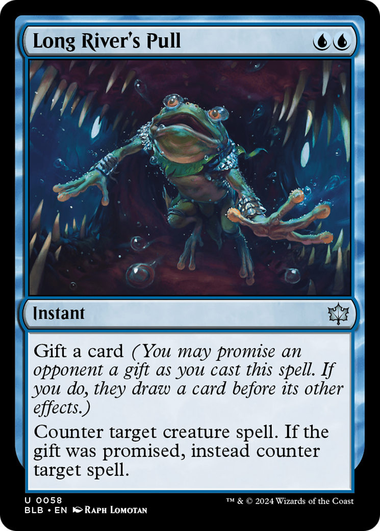 Long River's Pull (058) Foil - Bloomburrow