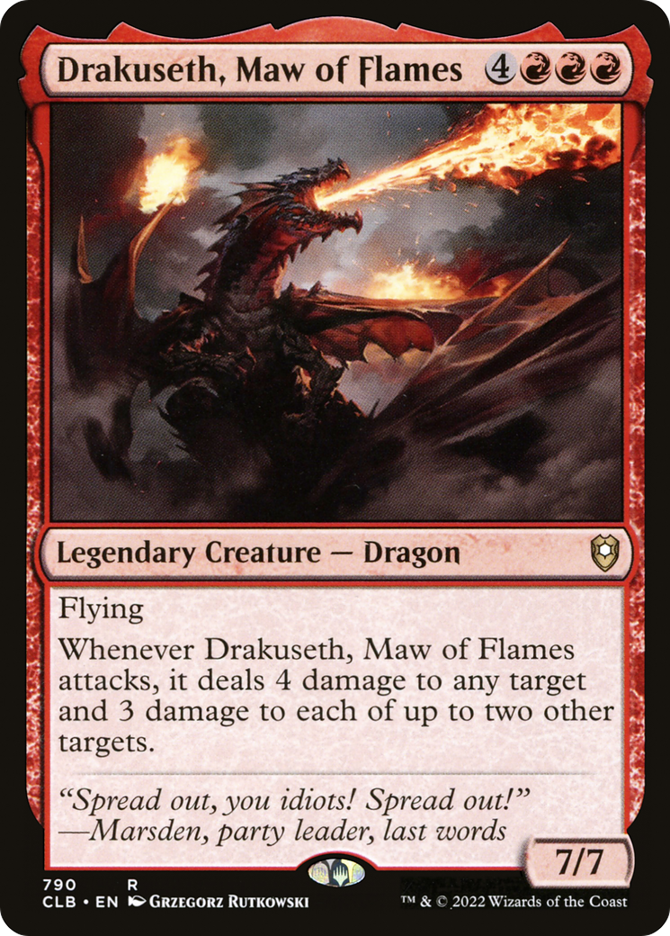 Drakuseth, Maw of Flames (790) - Commander Legends: Battle for Baldur's Gate