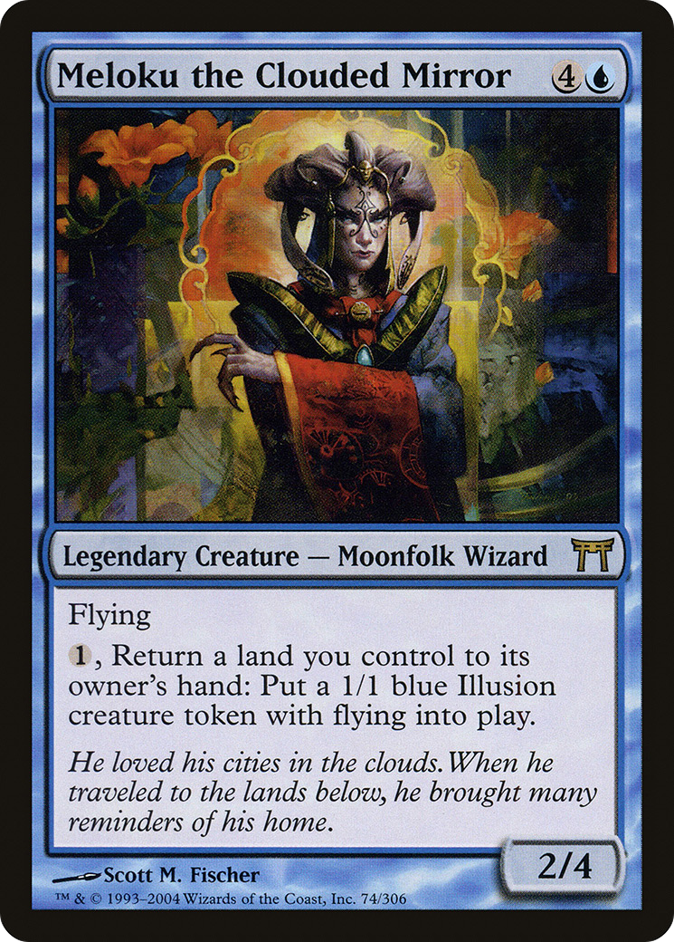 Meloku the Clouded Mirror (074) - Champions of Kamigawa