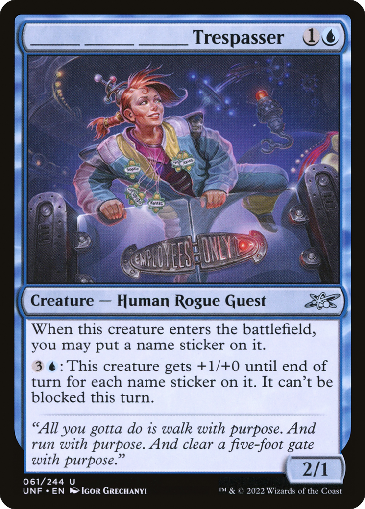 _______ _______ _______ Trespasser (061) Foil - Unfinity