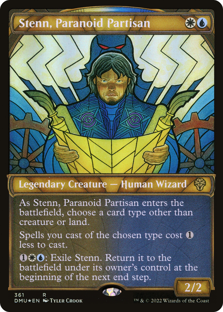 Stenn, Paranoid Partisan (Showcase) (361) Foil - Dominaria United