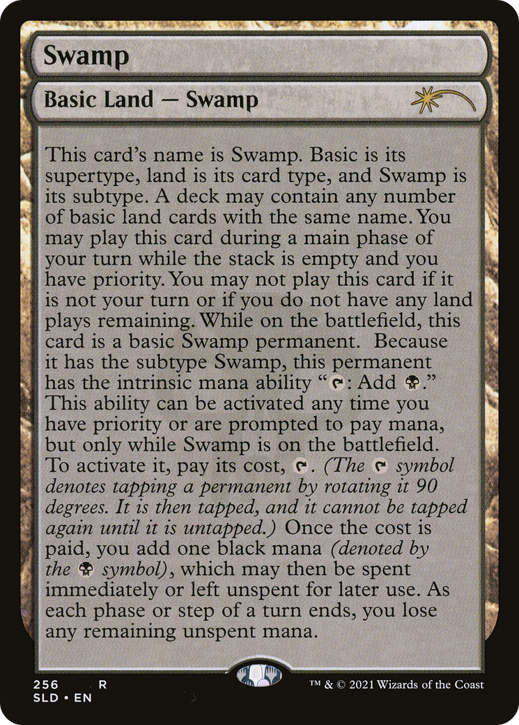 Swamp (Full-Text Lands) (256) Foil - Secret Lair Drop