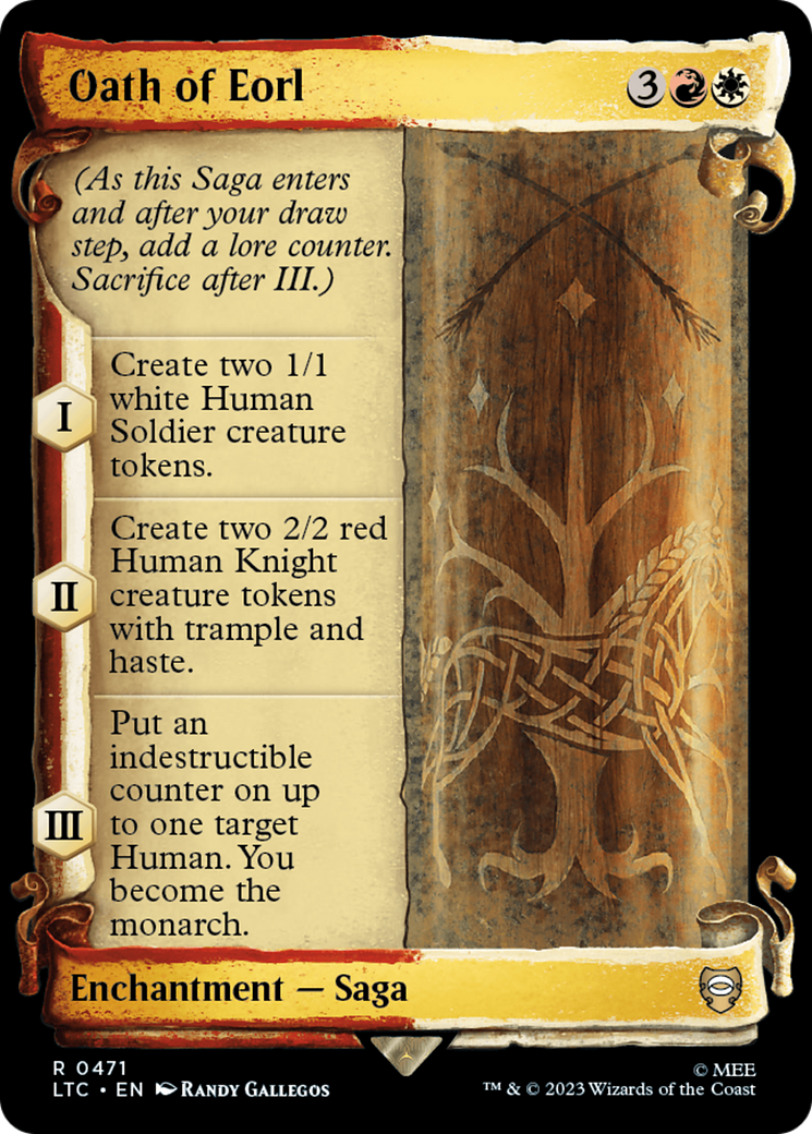 Oath of Eorl (Showcase Scrolls) (Showcase) (471) Foil - Tales of Middle-earth Commander