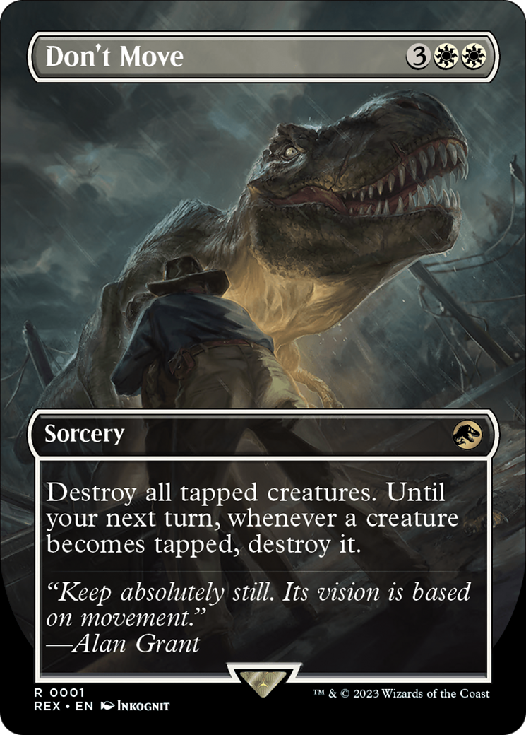 Don't Move (Borderless) (001) - Jurassic World Collection