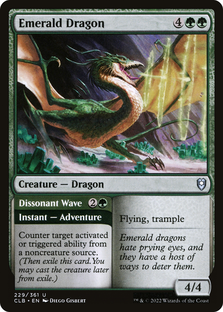 Emerald Dragon (229) Foil - Commander Legends: Battle for Baldur's Gate