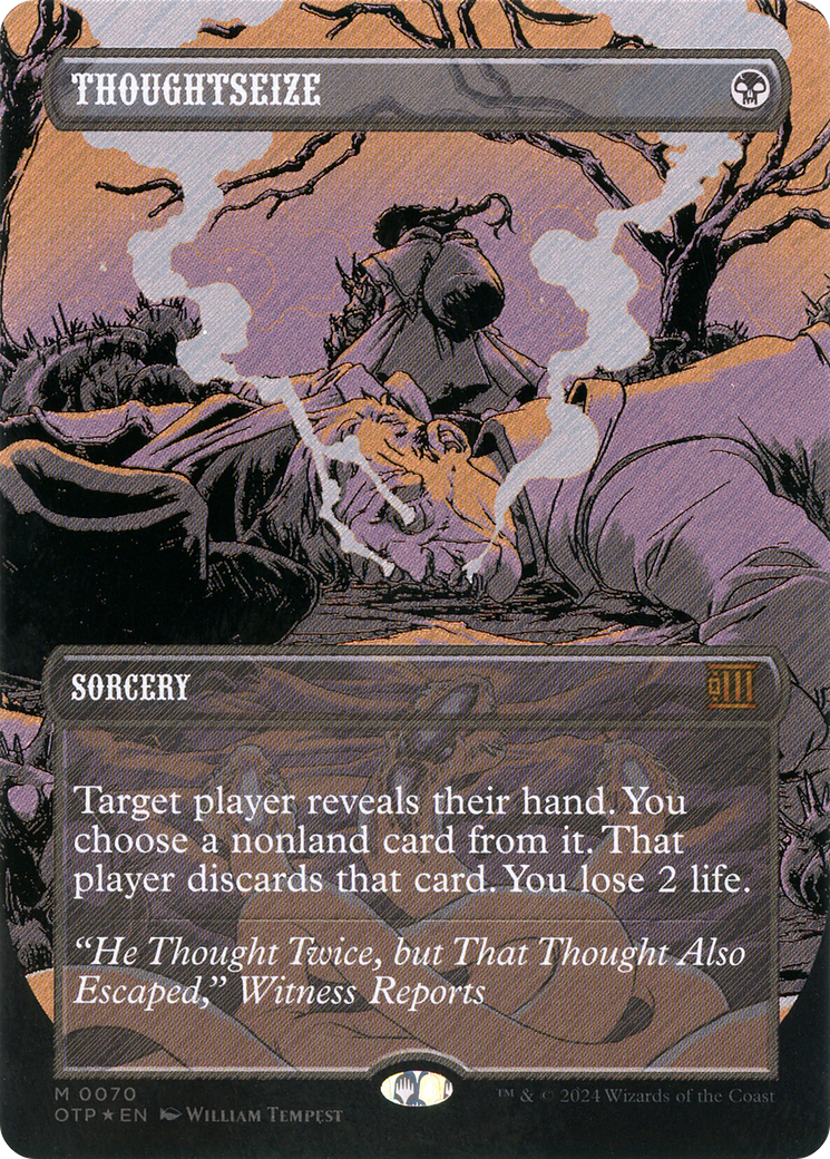 Thoughtseize: (Showcase)(Borderless) Foil (070)