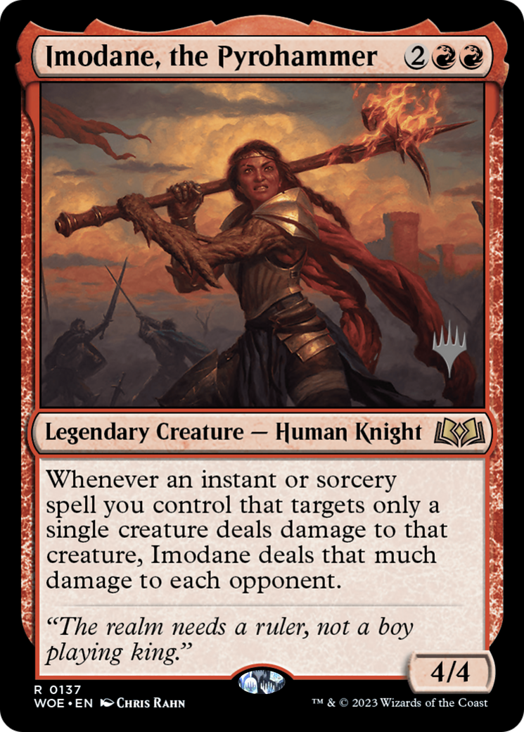 Imodane, the Pyrohammer (137p) - Wilds of Eldraine Promos