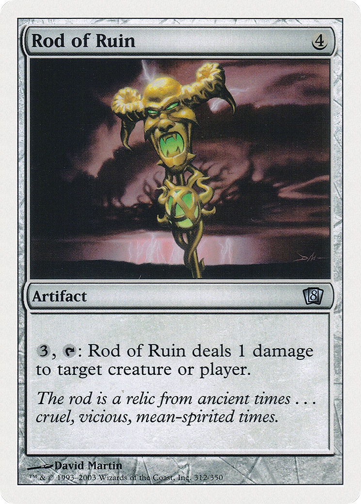 Rod of Ruin (312) Foil - Eighth Edition
