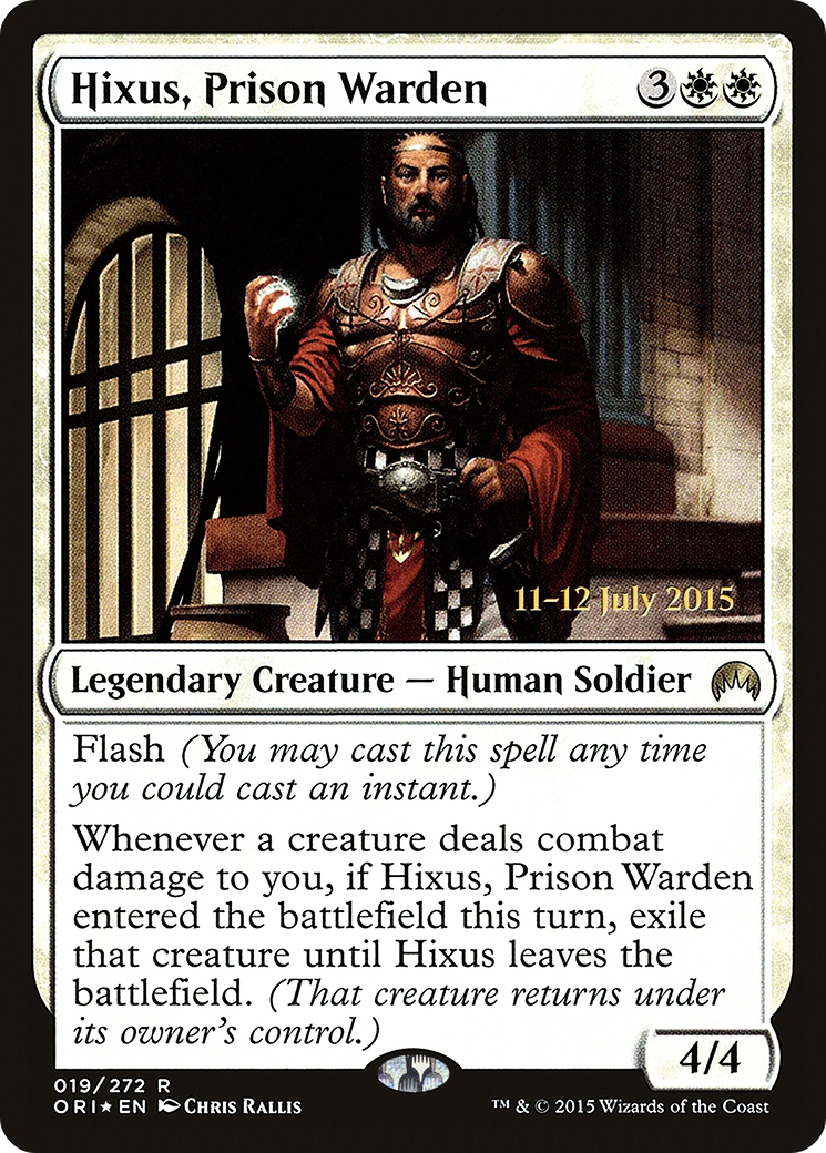 Hixus, Prison Warden (19s) Foil - Magic Origins Promos