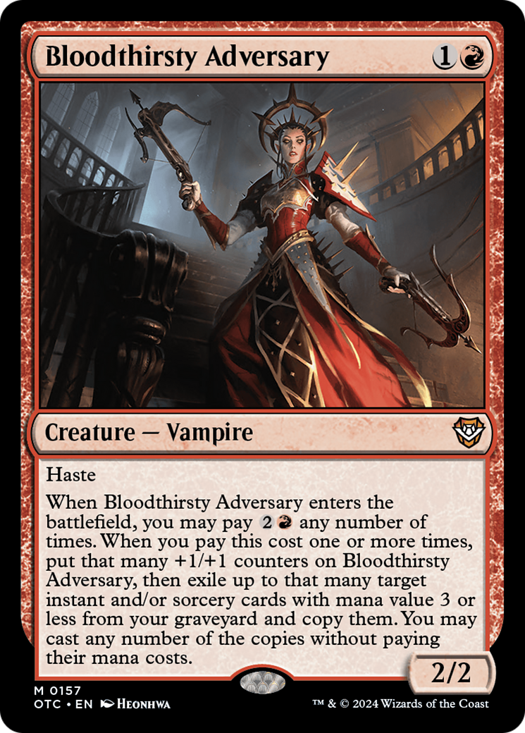 Bloodthirsty Adversary (157) - Outlaws of Thunder Junction Commander