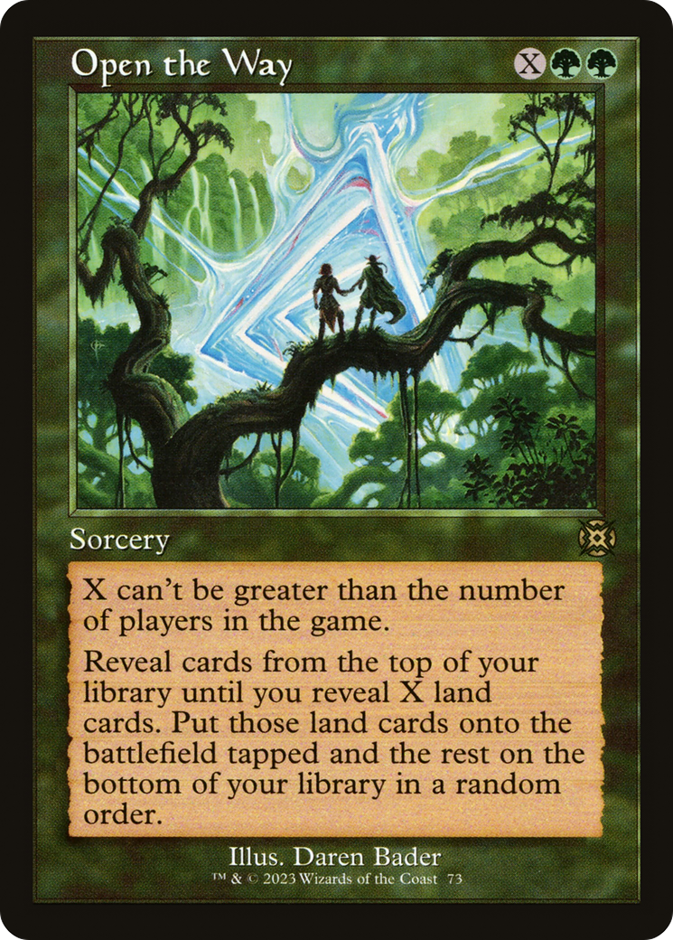 Open the Way (Showcase) (Retro) (073) Foil - March of the Machine: The Aftermath
