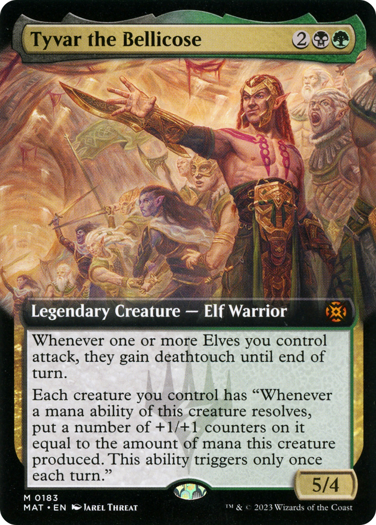 Tyvar the Bellicose (Extended Art) (183) Foil - March of the Machine: The Aftermath