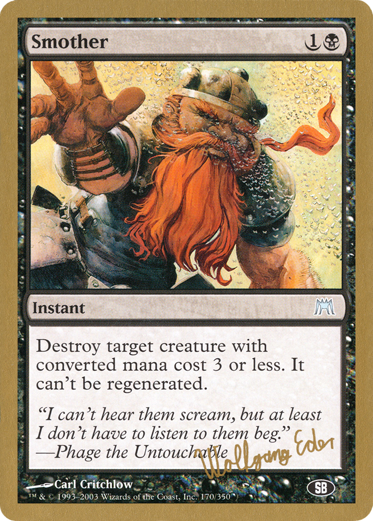 Smother - 2003 Wolfgang Eder (ONS) (SB) - World Championship Decks 2003