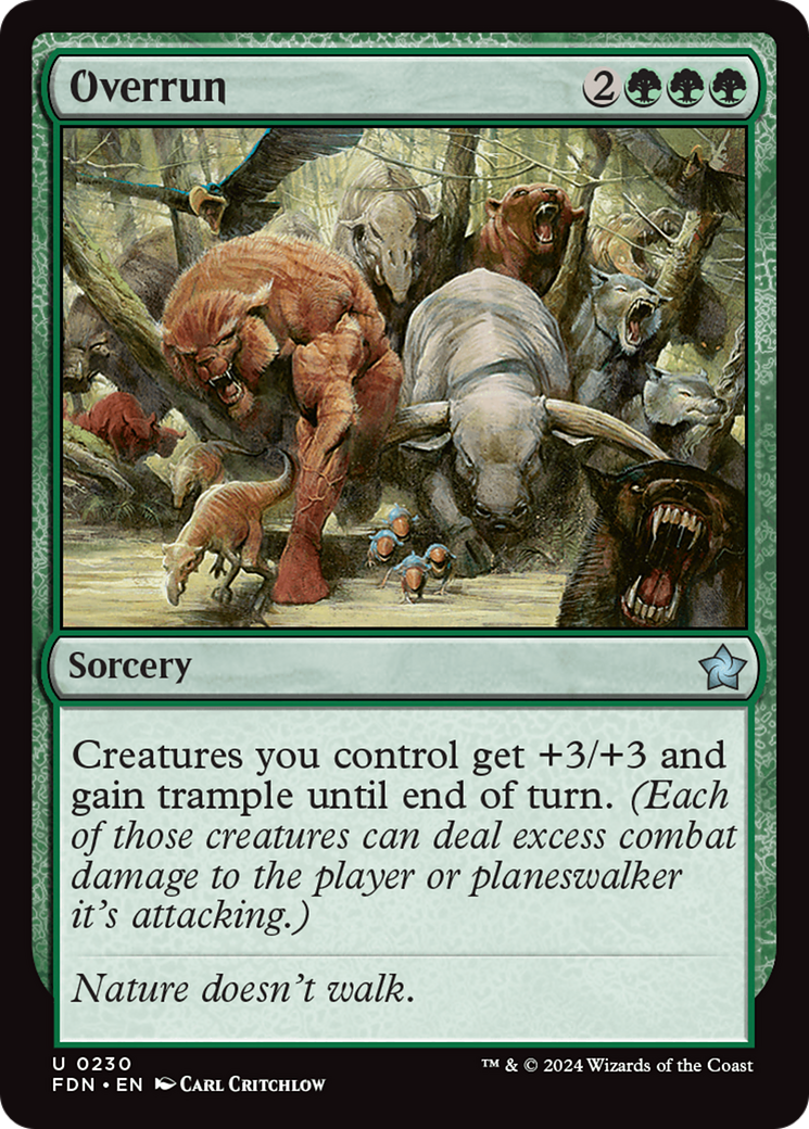 Overrun (230) Foil - Foundations