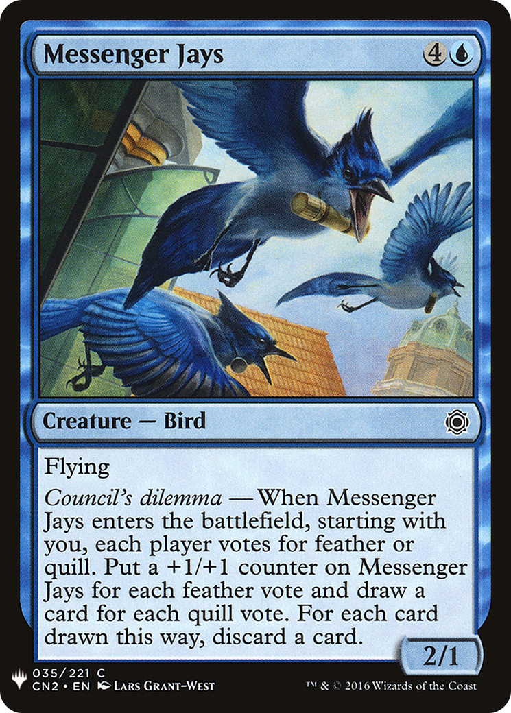Messenger Jays (CN2-35) - The List