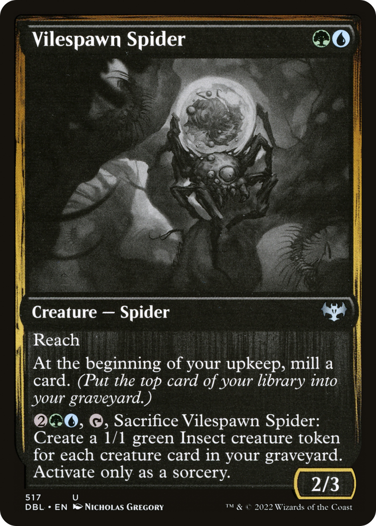 Vilespawn Spider (517) Foil - Innistrad: Double Feature