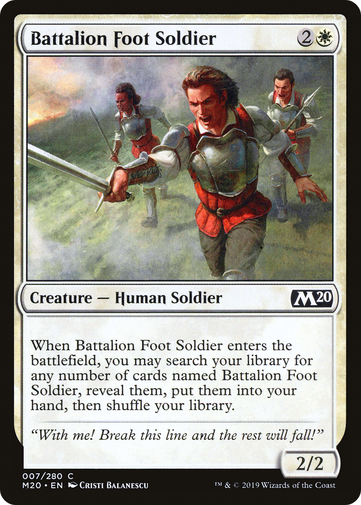Battalion Foot Soldier (007) - Core Set 2020