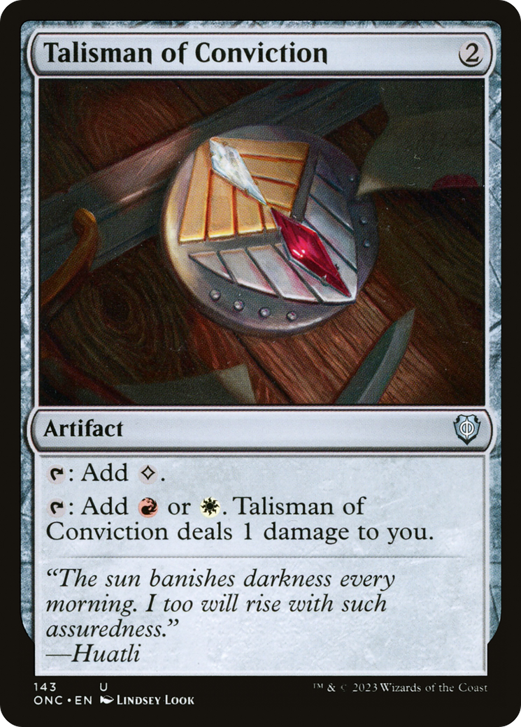 Talisman of Conviction (143) - Phyrexia: All Will Be One Commander