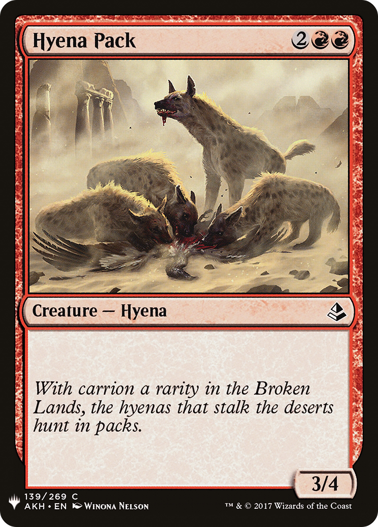 Hyena Pack (AKH-139) - The List
