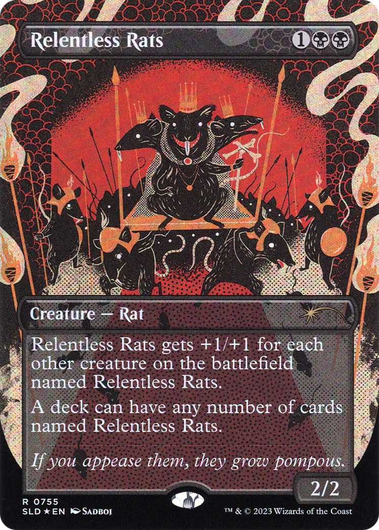 Relentless Rats (755) Foil - Secret Lair Drop