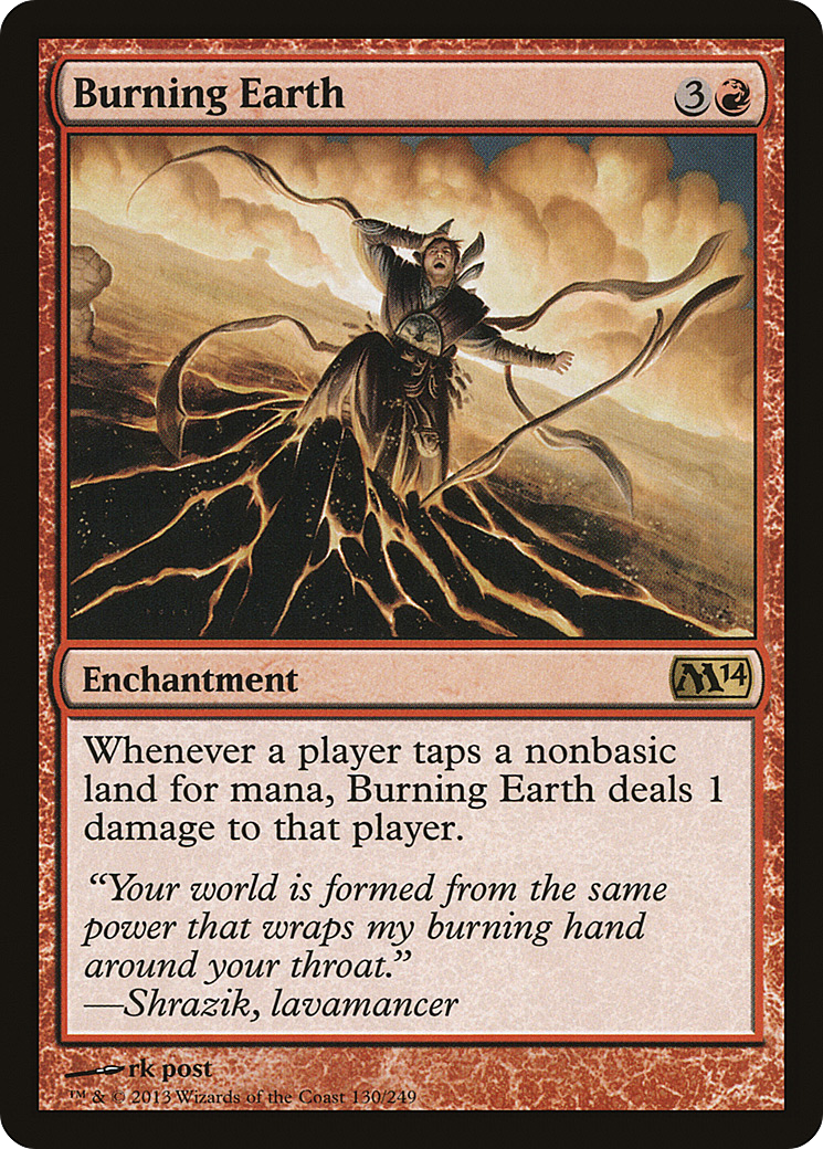 Burning Earth (130) Foil - Magic 2014