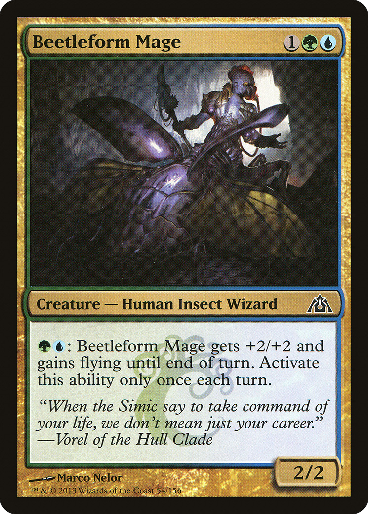 Beetleform Mage (054) Foil - Dragon's Maze