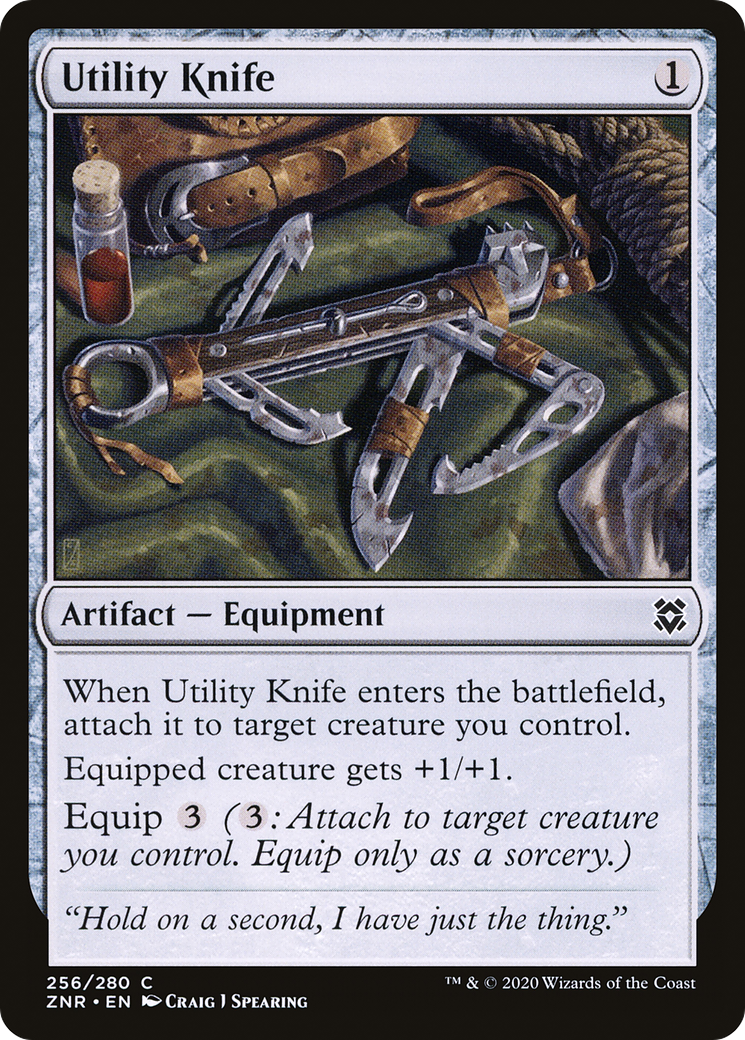 Utility Knife (256) Foil - Zendikar Rising
