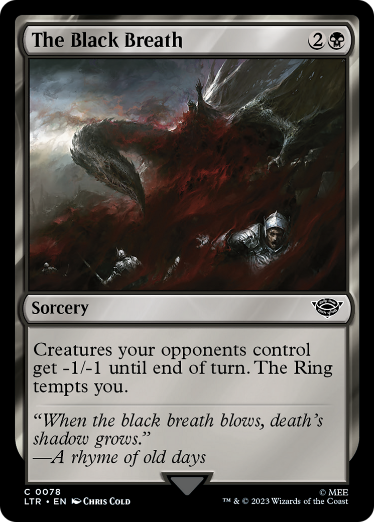 The Black Breath (078) Foil - The Lord of the Rings: Tales of Middle-earth