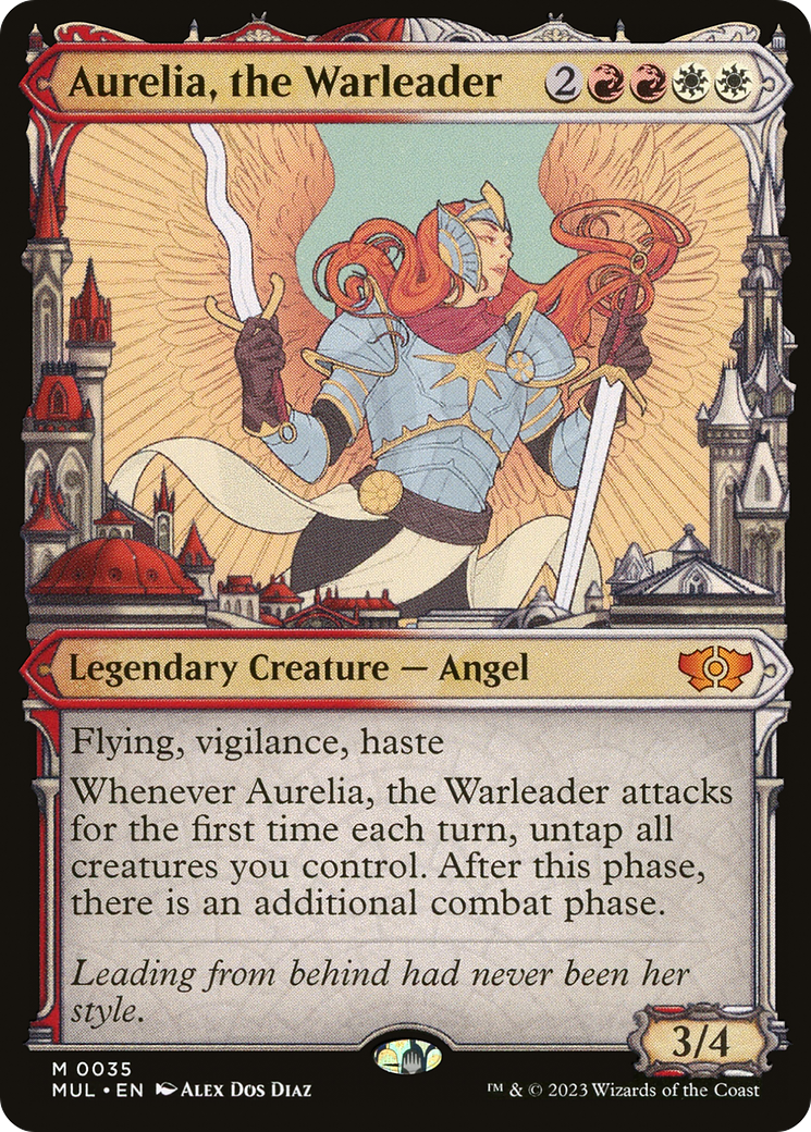 Aurelia, the Warleader (Showcase) (035) Foil - Multiverse Legends